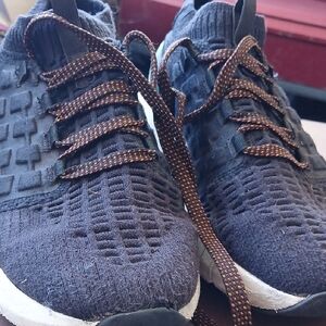 Under Armour Men's Black Knit Sneaker with Multicolor Laces